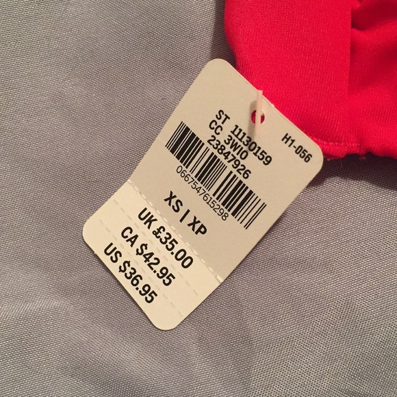 E07 Victoria Secret Pink Bikini Top XSmall Red - Picture 7 of 8